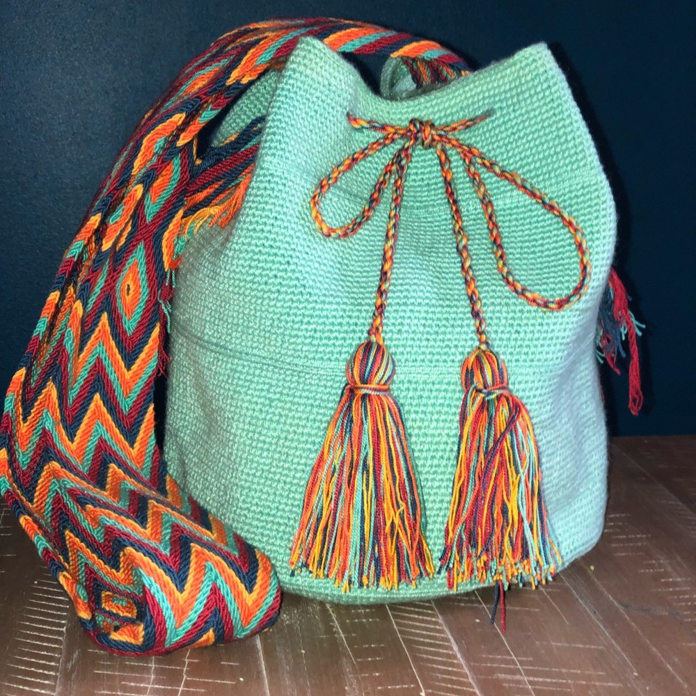 Statement piece! one of a kind Wayuu tribe Bag.